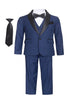 Magen Kids Big Boys Husky Fit Shawl Collar Tuxedo 7 Piece Suit 8-20 - SophiasStyle.com
